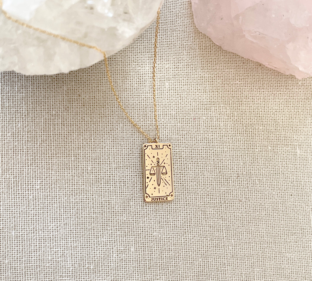 The Justice Card Necklace