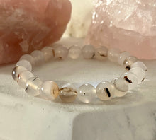 Load image into Gallery viewer, Clarity - White Mixed Agate Bracelet
