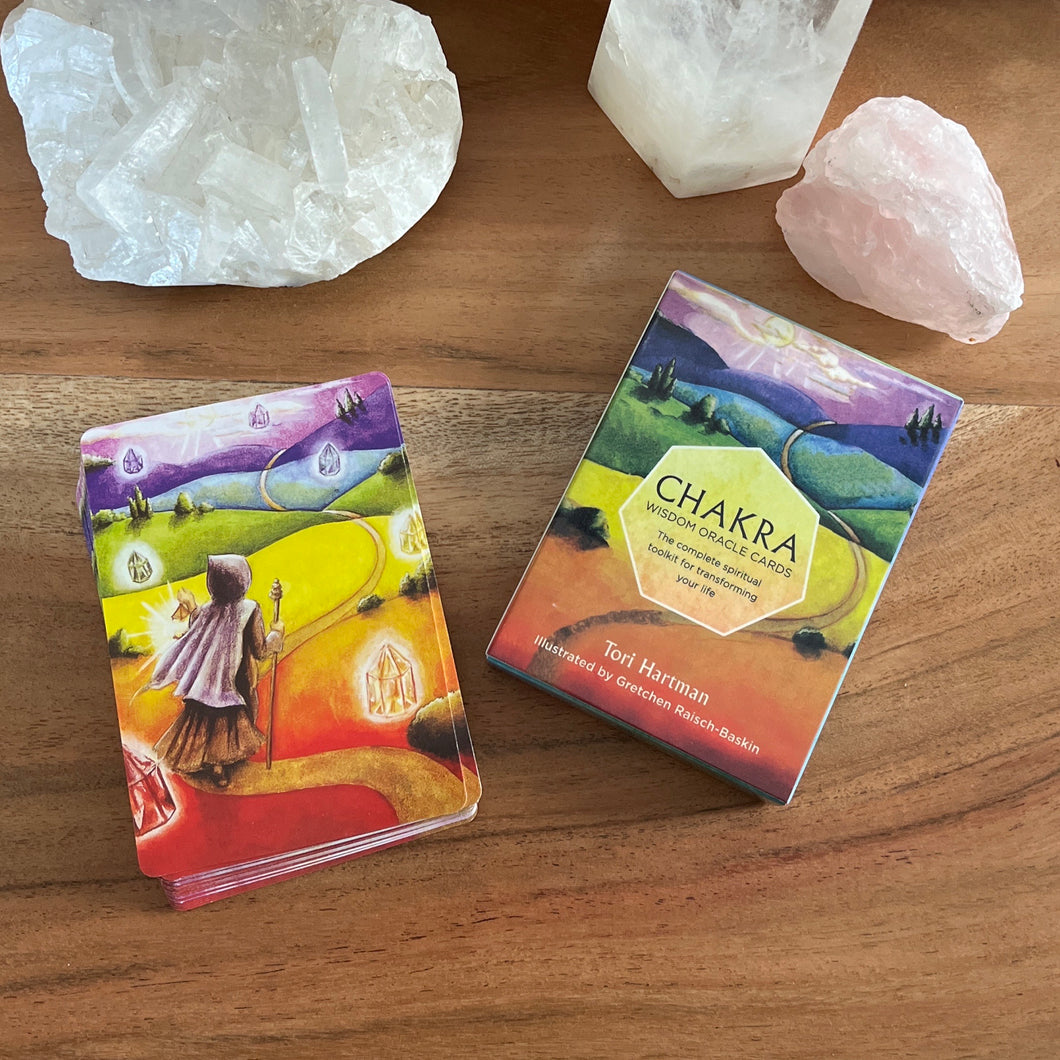 Chakra Wisdom Oracle Deck - Pocket Sized Deck, Oracle Cards, Divination Cards, Small Deck