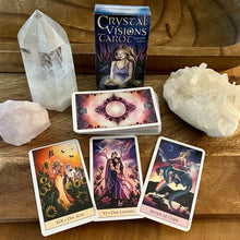 Load image into Gallery viewer, Crystal Visions Tarot Deck - Pocket Sized Deck, Divination Cards, Tarot Cards, Crystal Messages, Small Deck
