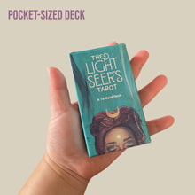 Load image into Gallery viewer, The Light Seer’s Tarot Deck - Pocket Sized Deck, Tarot Cards, Divination Cards, Messages from Tarot, Small Deck
