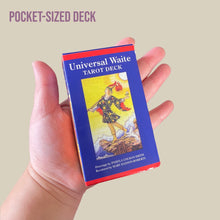 Load image into Gallery viewer, Universal Tarot Deck - Pocket Sized Deck, Divination Cards, Messages from Tarot, Small Deck
